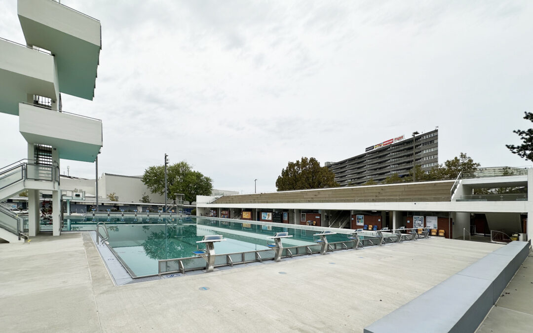 Sanierung Tribünengebäude Gartenbad St. Jakob
