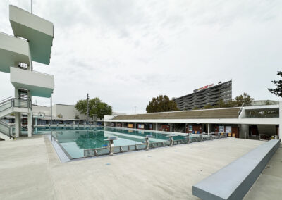 Sanierung Tribünengebäude Gartenbad St. Jakob